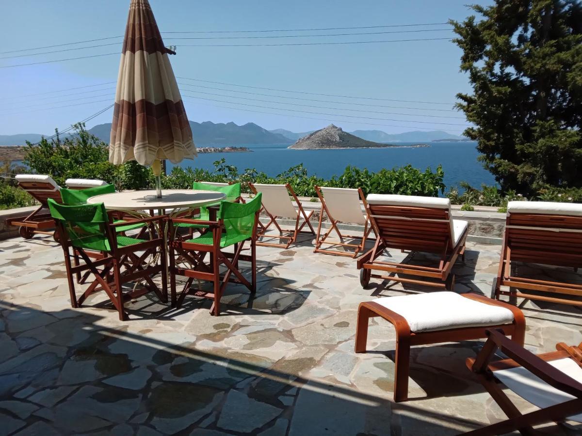 Вилла Fantastic House With A Wonderful View Of The Sea Kapotidhes Экстерьер фото