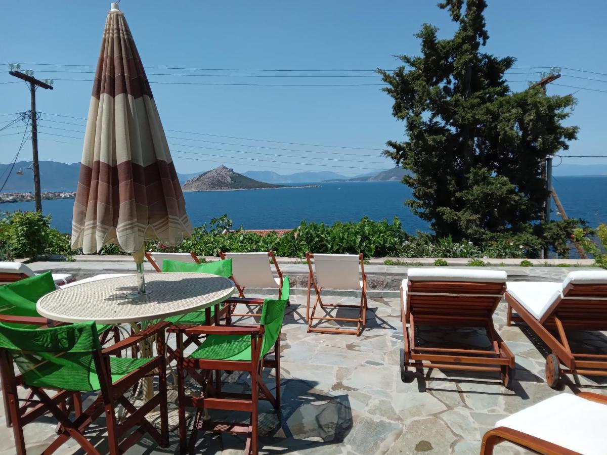 Вилла Fantastic House With A Wonderful View Of The Sea Kapotidhes Экстерьер фото