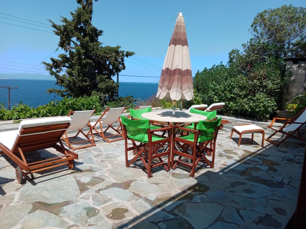 Вилла Fantastic House With A Wonderful View Of The Sea Kapotidhes Экстерьер фото